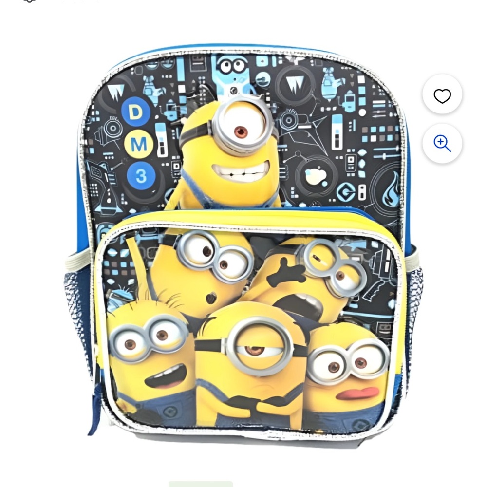 Minions Despicable Me mini backpack NWOT